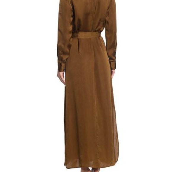 Billy Reid Paneled Robe Dress in Olive Size M - Picture 7 of 16